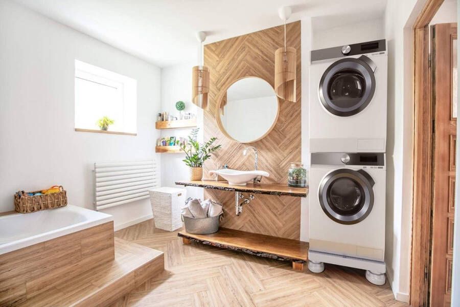 Wasmachine verhoger 60 cm Qvant 6060N 4 in hoogte verstelbare poten onderstel voor koelkast en droger Wasmachine verhoger