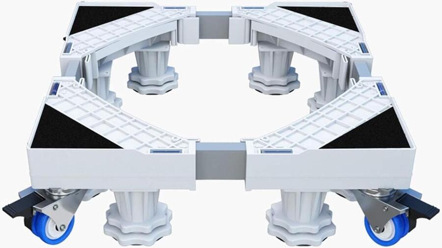 Wasmachine verhoger verstelbaar multifunctioneel 4x2 vergrendelbare zwenkwielen 8 sterke voeten Wasmachine verhoger