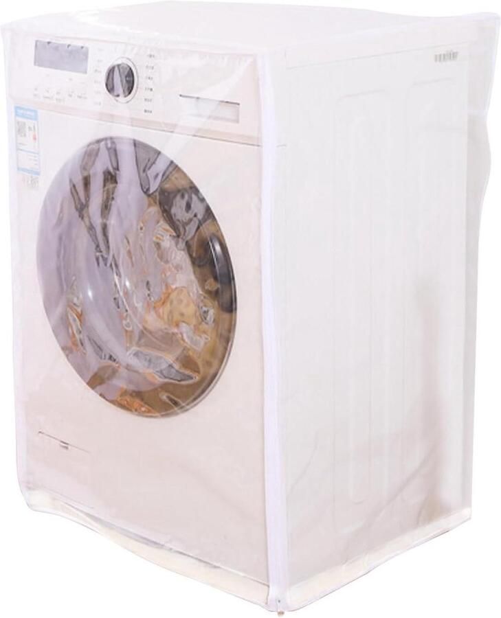Wasmachinehoes Apparaatbeschermer Apparaat Beschermen Naadloze Pasvorm 62x56x83cm Transparant