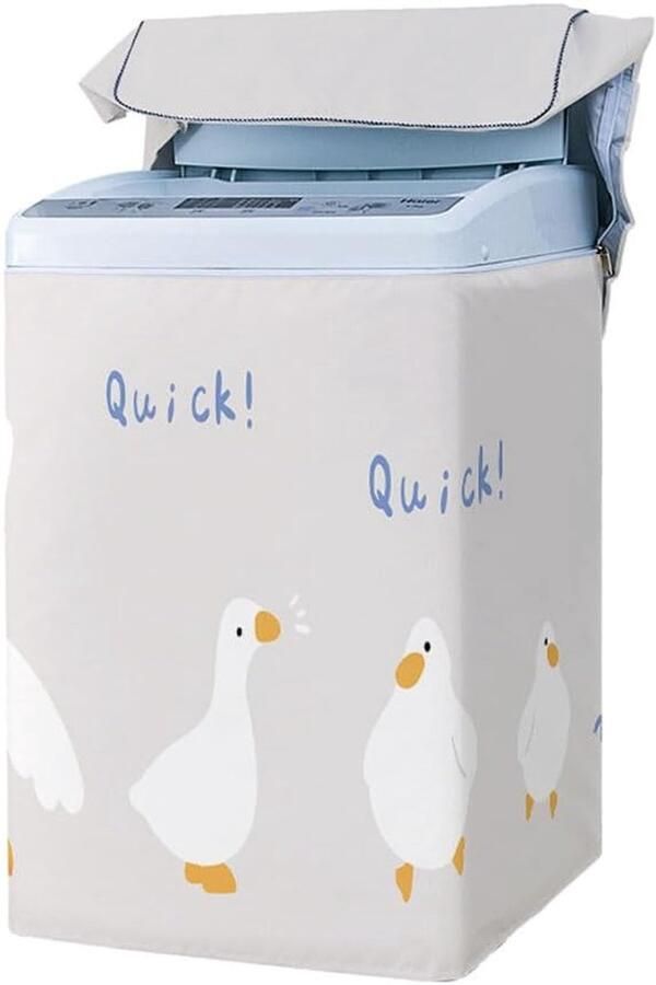 Wasmachinehoes Apparaatbeschermer Apparaat beschermen Waterdicht en stofdicht XL 57x95x61 cm Grijs