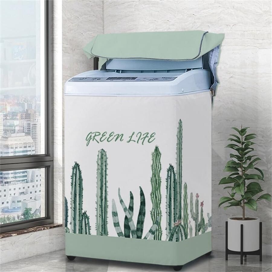 Wasmachinehoes Apparaatbeschermer Apparaat beschermen Waterdicht en stofdicht XL Lange cactus