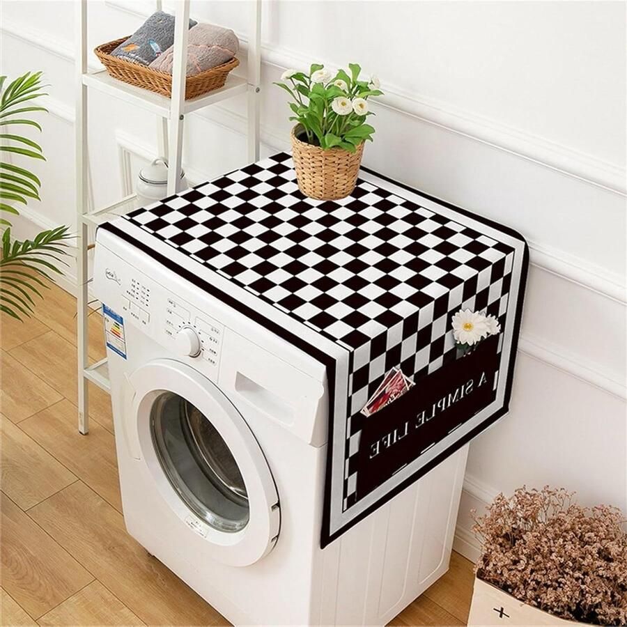 Wasmachinehoes Apparaat Overtrek Apparaten Beschermen Met Opbergvakken 60x140cm Patroon I