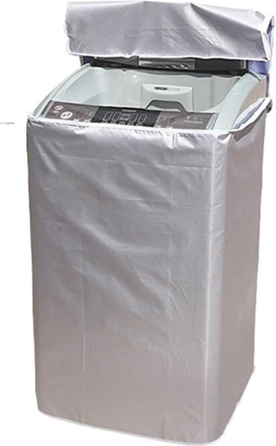 Wasmachinehoes Apparaatbescherming Apparaten Beschermen Waterdicht Polyester 65 x 65 x 103 cm Zilverkleurig