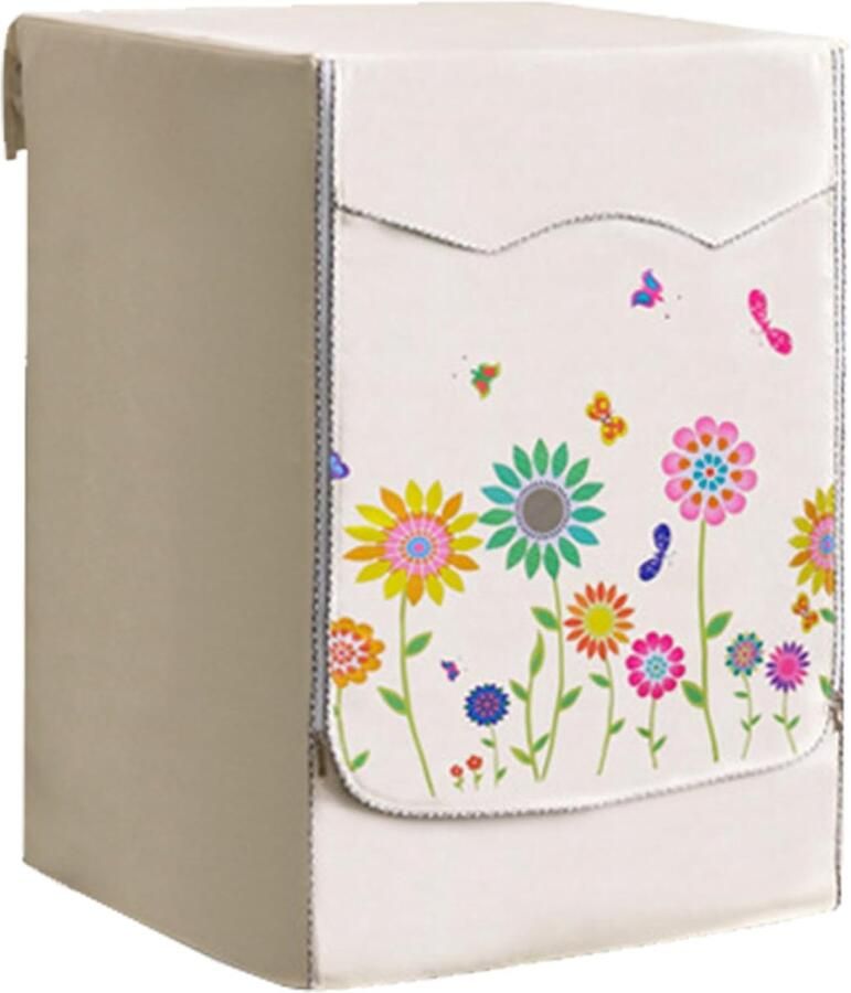 Wasmachinehoes Apparaathoes Droger Apparaat Beschermen Waterdicht Stofvrij XL 60x85x68cm Bloemenprint