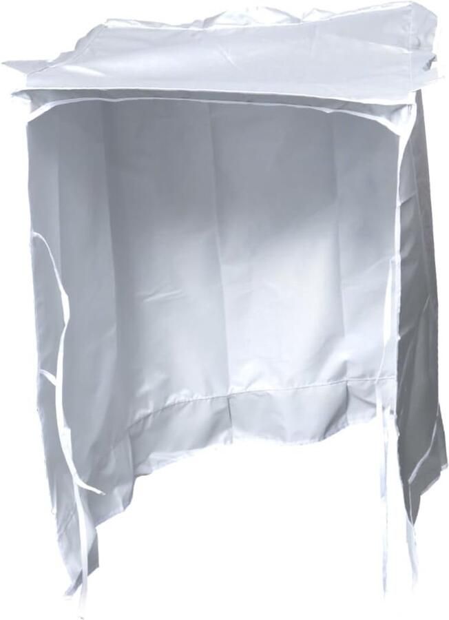 Wasmachinehoes Buiten Drogerhoes Waterdicht Apparaat Beschermen Ritssluiting Gemak 61 x 63 x 92 cm Zilver