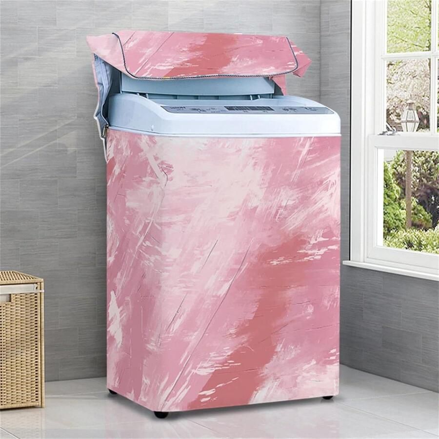 Wasmachinehoes Droger Protector Apparaat Bescherming Handige Rits Maat M Olie op Canvas