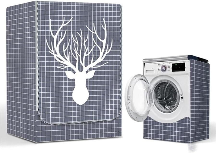 Wasmachinehoes Droger Protector Apparaten Beschermen Waterdicht Oxford Materiaal 85cm Hoogte Grid Elanden