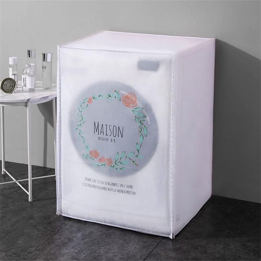 Wasmachinehoes Droger Protector Apparaten Beschermen Waterdicht PEVA Materiaal 60 x 65 x 85 cm Roze