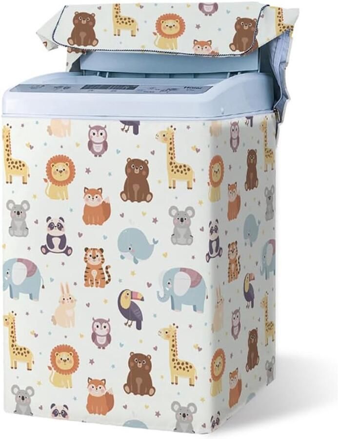 Wasmachinehoes Drogerhoes Apparaat Beschermen Waterdicht Stofdicht Voor Bovenladers Dierenprint