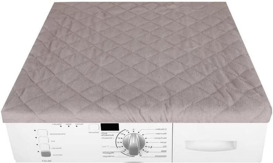 Wasmachinehoes Drogerhoes Apparaat Cover Apparaten Beschermen Elastische Pasvorm 60 x 60 cm Lichtgrijs