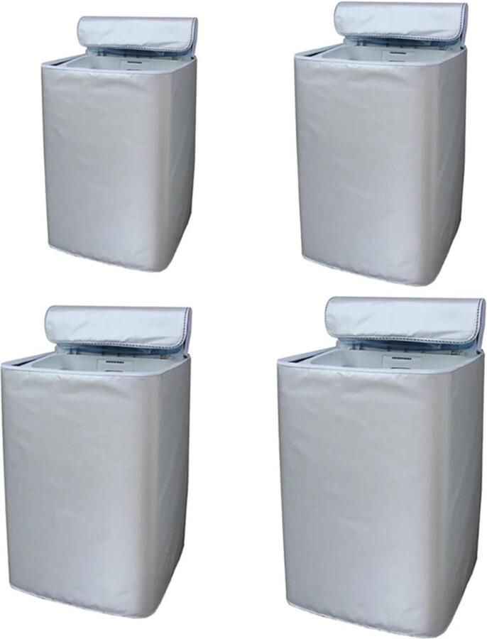 Wasmachinehoes Drogerhoes Buiten Beschermen Waterdicht Polyester 65x65x103cm Zilver