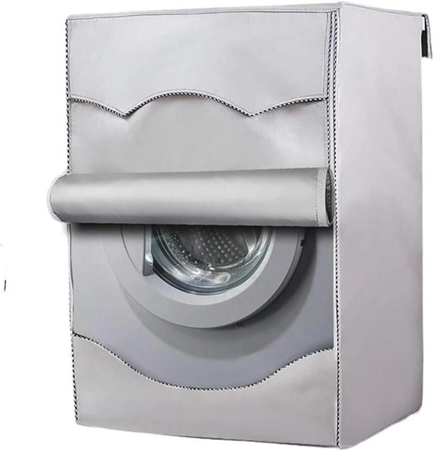 Wasmachinehoes Drogerhoes Stofhoes Apparaat Beschermen Waterdicht Stofafstotend 60 x 60 x 85 cm Zilver
