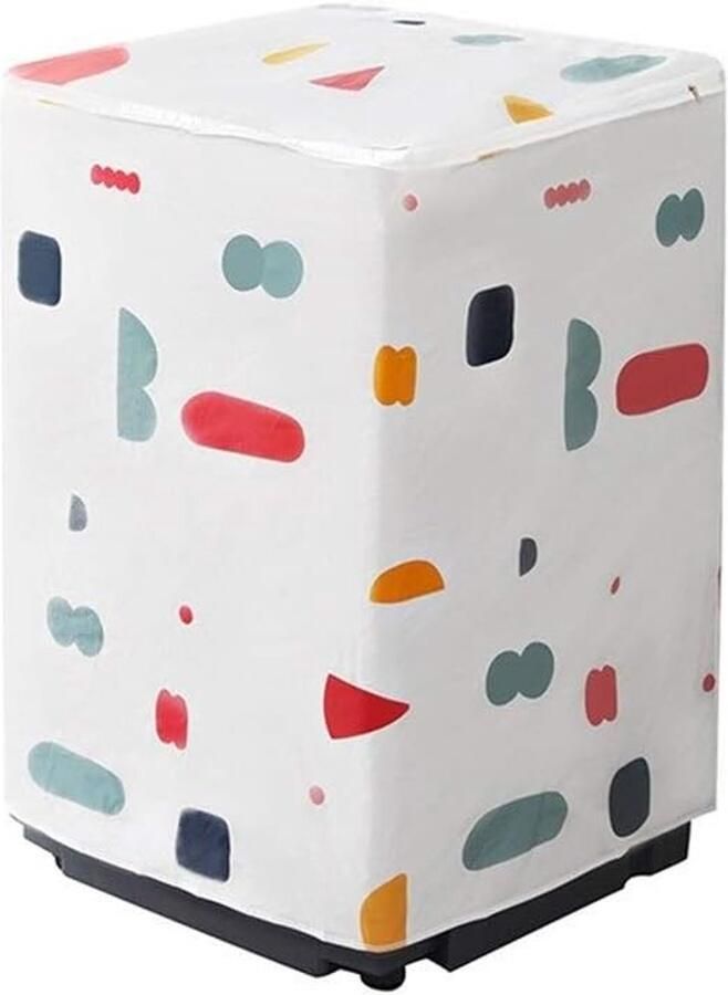 Wasmachinehoes Stofkap Apparaat Beschermen Zon- en oliebestendig 87 x 575 cm Bloemen Geometrisch