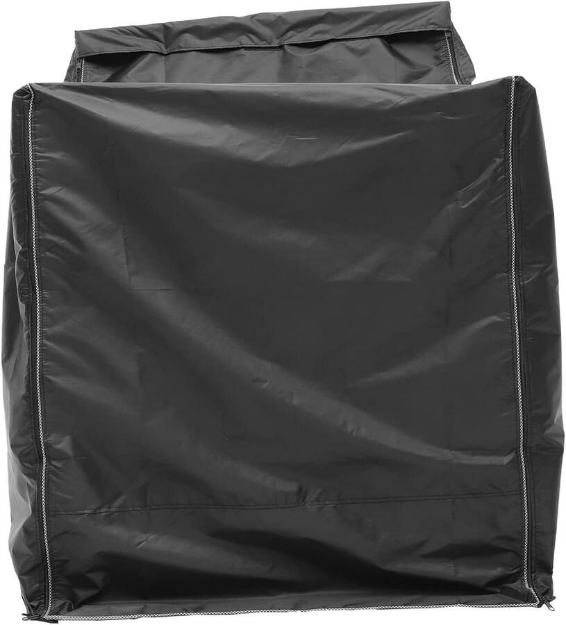 Wasmachinehoes Wasdroger Deksel Apparaat Beschermen Waterdicht Oxford Doek 110 cm Lengte Zwart