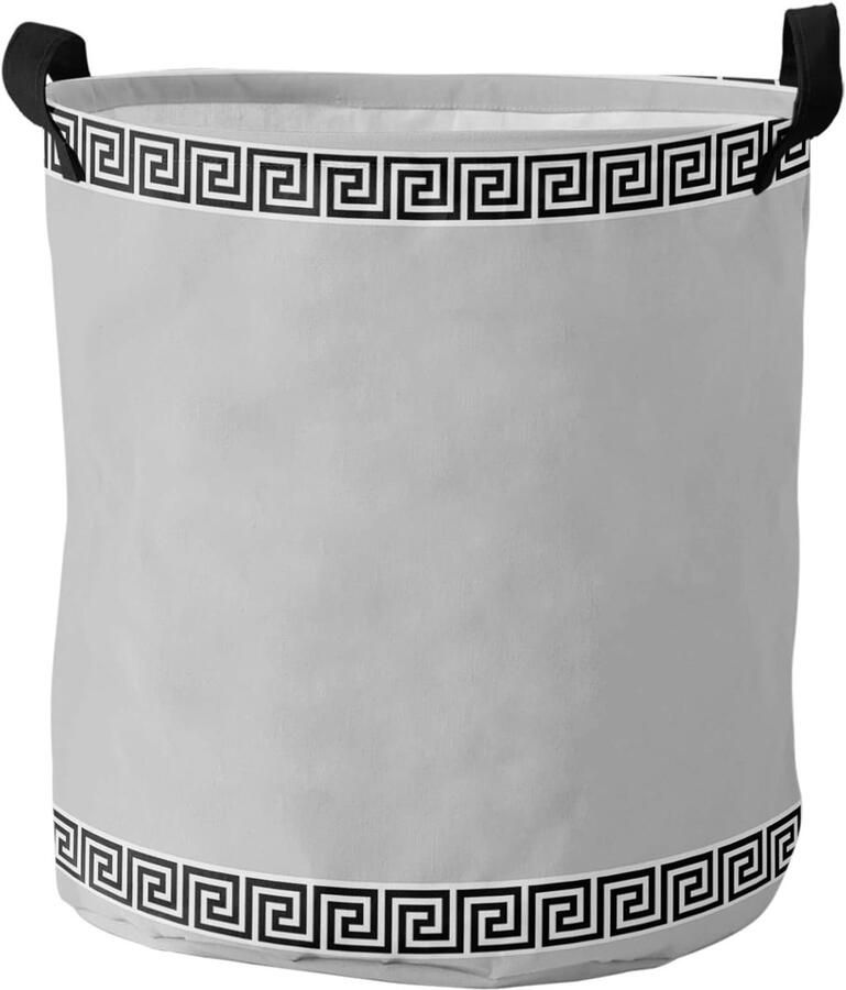 Wasmand Grote Kleding Opberger Kleding Sorteren Waterdichte Binnenkant 40 x 50 cm Grijs Zwart