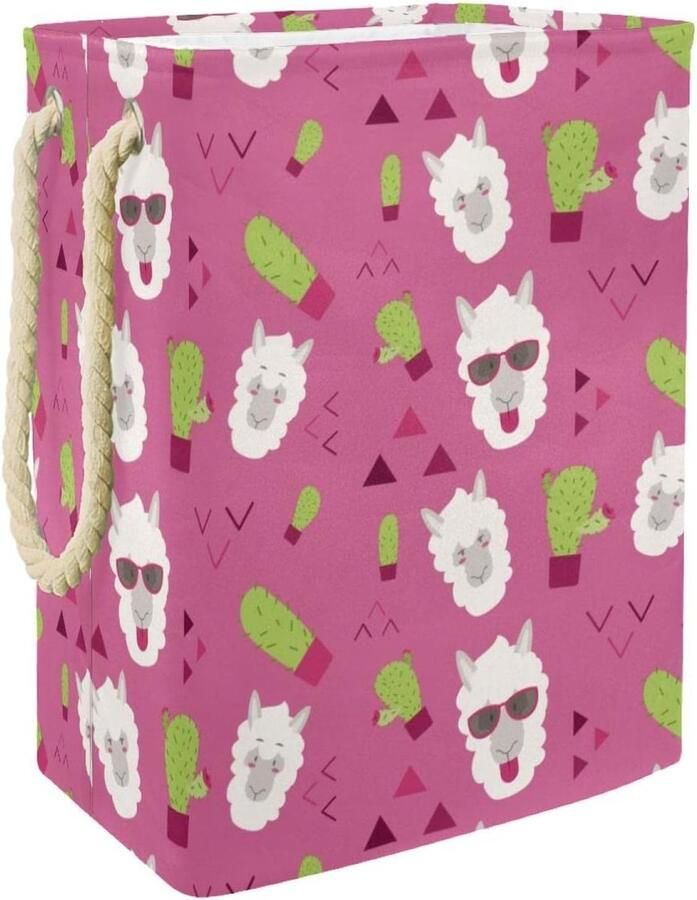 Wasmand Grote Opbergmand Was Sorteren Waterdicht Oxford Doek 49x30x40.5 cm Meerkleurig