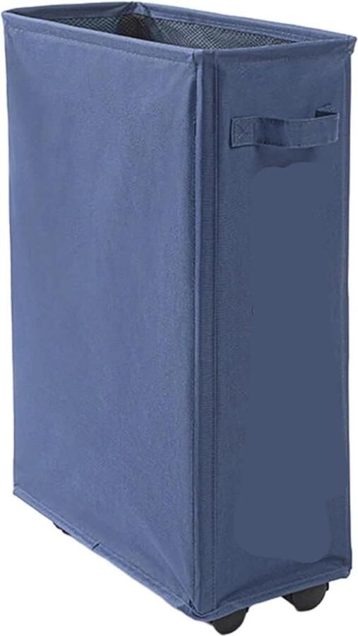 Wasmand Inklapbaar Opbergbak Kleding Wassen En Opbergen Met Handgrepen Wieltjes 40 x 18 x 57 cm