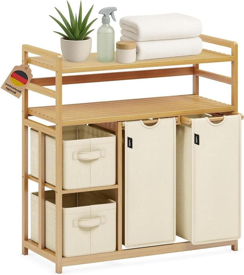 Wasmand Linnenmand Kleding Opslag Stevig Ontwerp Grote Capaciteit Naturel