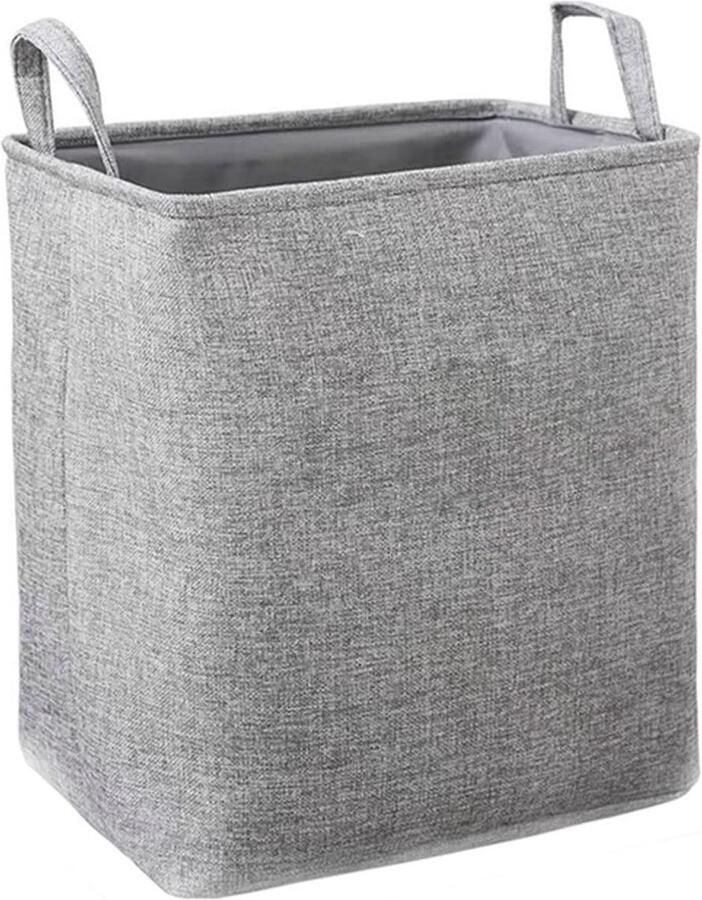 Wasmand Kledingmand Kleding Opbergen Stevige Handgrepen 40x36x23cm Grijs