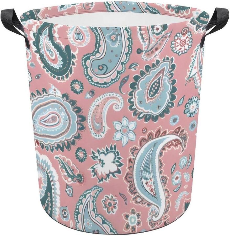 Wasmand Kledingmand Kleding Opbergen Waterdicht Oxford Doek 34x42 cm Roze Patroon