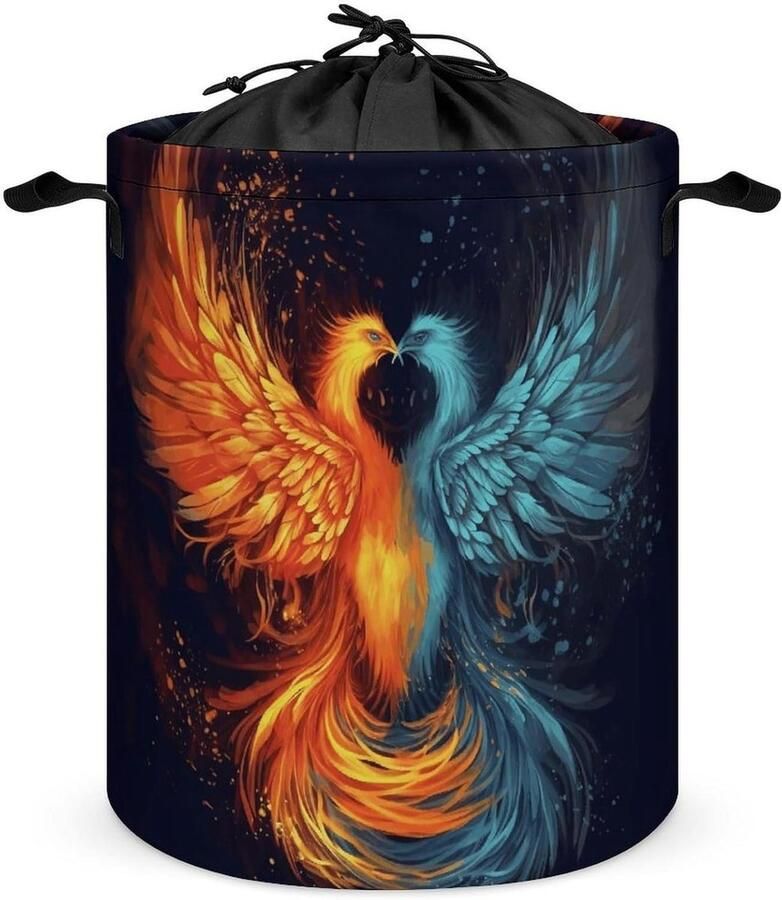Wasmand Kledingmand Kleding Opbergen Waterdicht Oxford Doek 44x35cm Wit