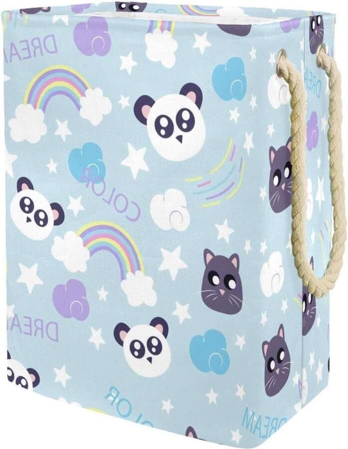 Wasmand Kledingmand Kleding Opslag Waterdicht Oxford Doek 49x30x40.5 cm Meerkleurig