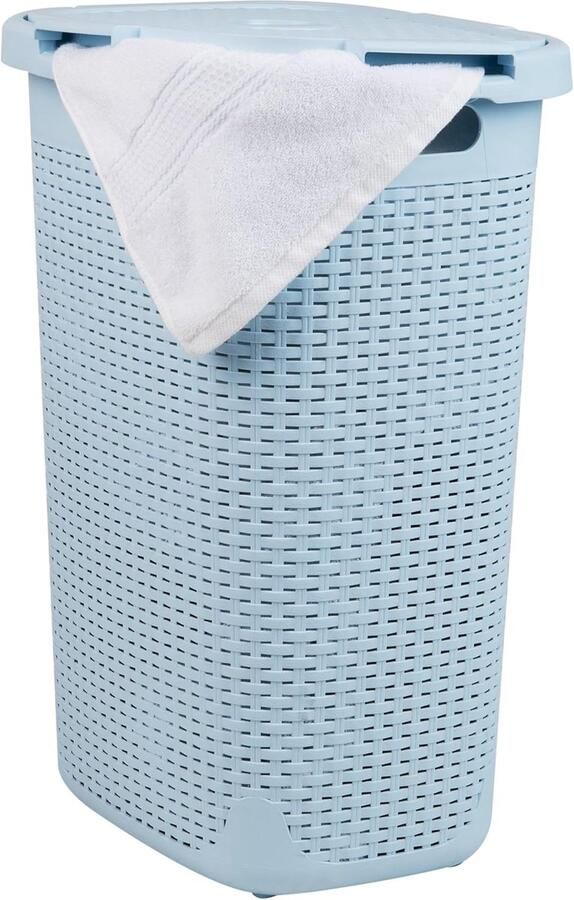 Wasmand Kledingmand Opruimen Ventilerend 60 liter Babyblauw