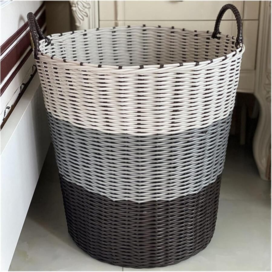 Wasmand Kledingmand Opvouwbaar Kleding Opbergen Grote Capaciteit 42x43x32cm Plantenkleur