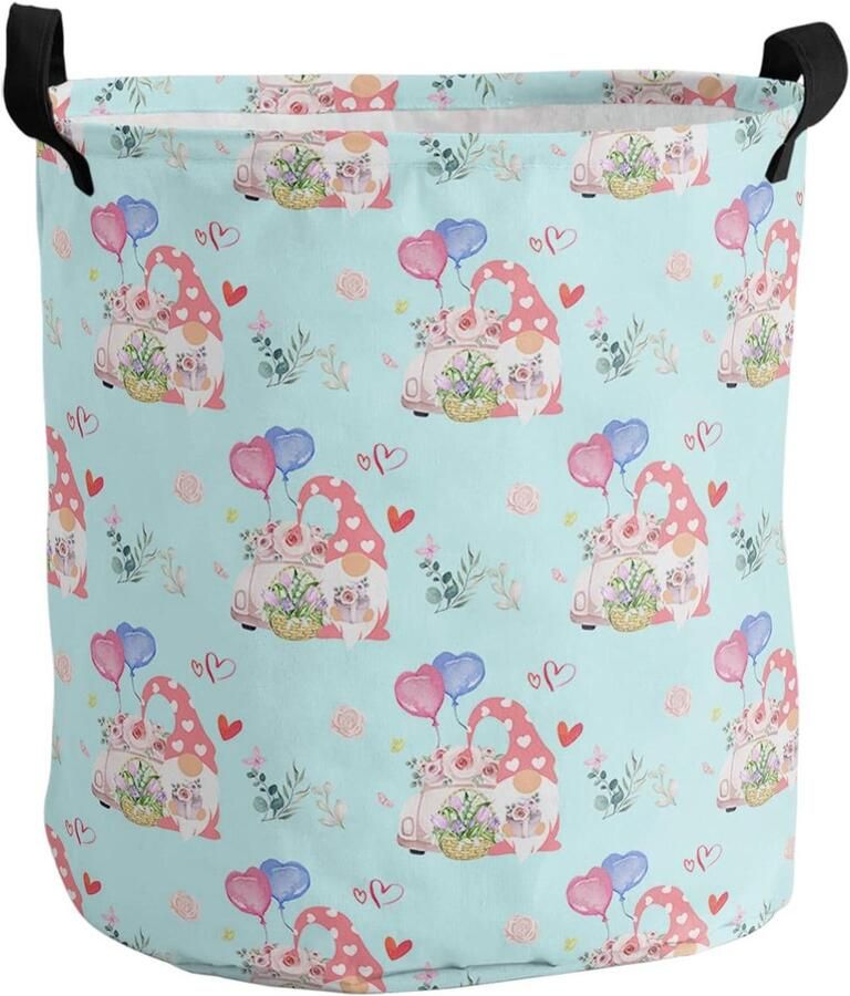 Wasmand Kledingmand Organizer Kleding Opbergen Waterdichte Binnenlaag 40 x 50 cm Blauw