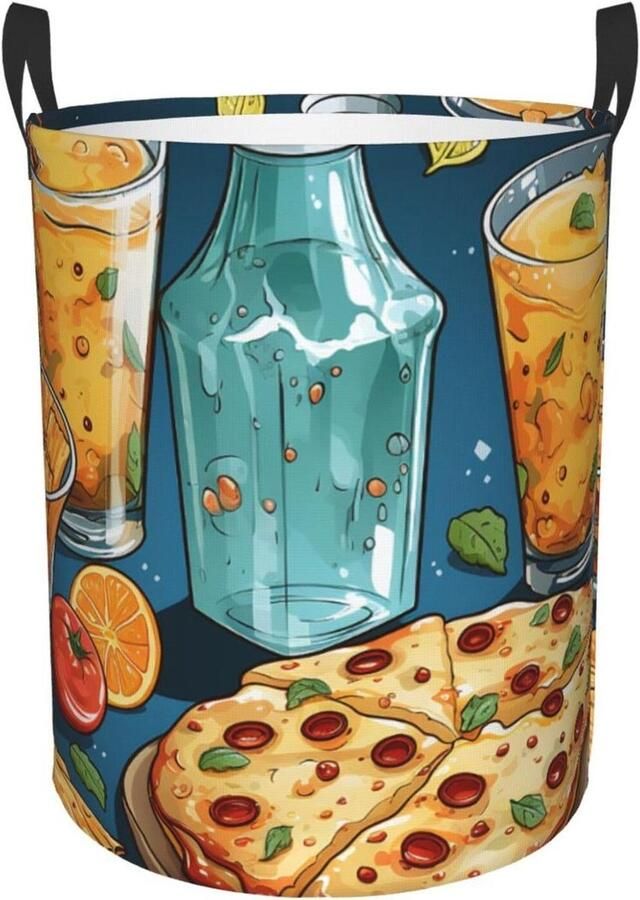 Wasmand Kledingmand Vuile Was Kleding Opbergen Waterdicht Oxford Doek 40 x 50 cm Bedrukt