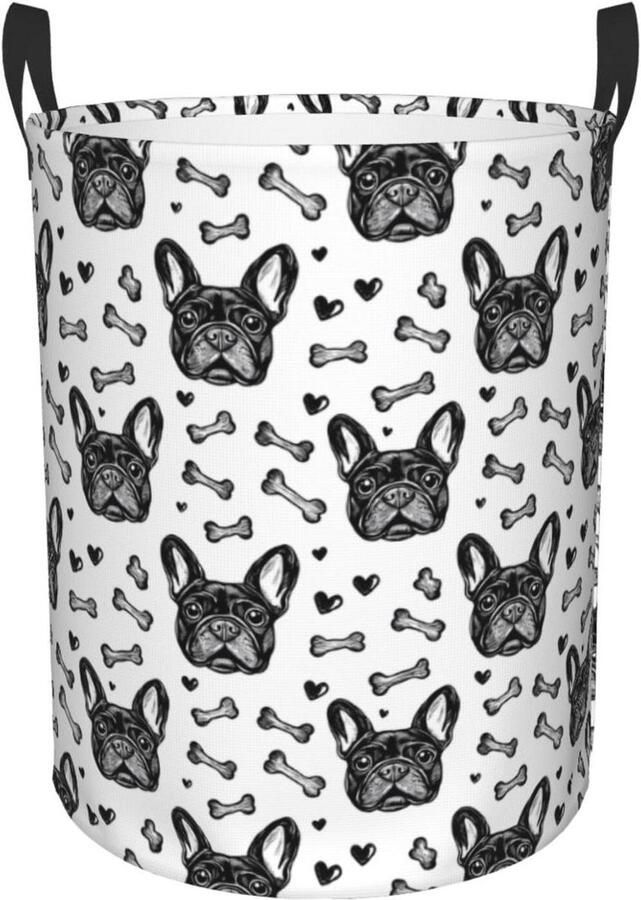 Wasmand Kledingmand Vuile Was Kleding Opbergen Waterdicht Oxford Doek 40 x 50 cm Zwart