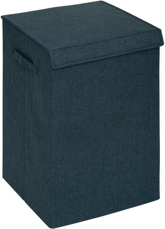 Wasmand Linnenmand Kleding Opbergen Grote Inhoud 37x36.5x60cm Blauw