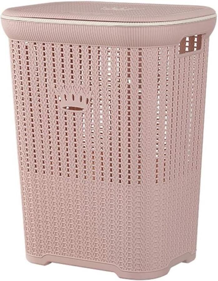 Wasmand met deksel Opbergmand plastic Kleding sorteren Lichtgewicht en stevig 42 x 33 x 54 cm - Foto 1