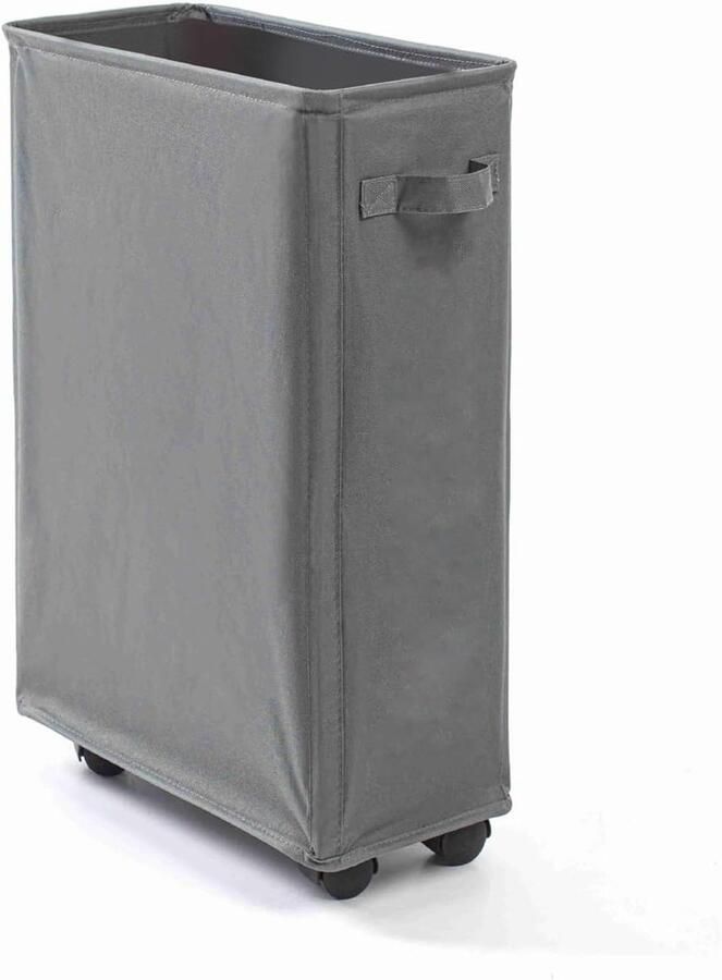 Wasmand met wielen Gesloten opberger Kleding sorteren Stevig en robuust 39 x 19 x 56 cm