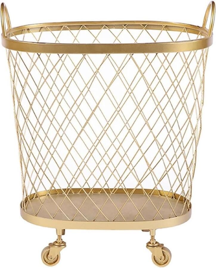 Wasmand Met Wielen Vuile Was Mand Kleding Opbergen Verbeterde Ventilatie 55 x 45 x 38.5 cm
