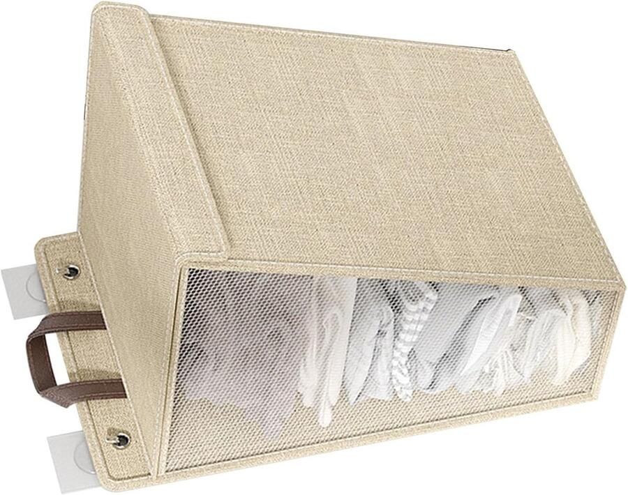 Wasmand Muurhangend Opvouwbare Vuile Was Ruimte Besparen Grote Capaciteit 53 x 41 x 2 cm Grijs