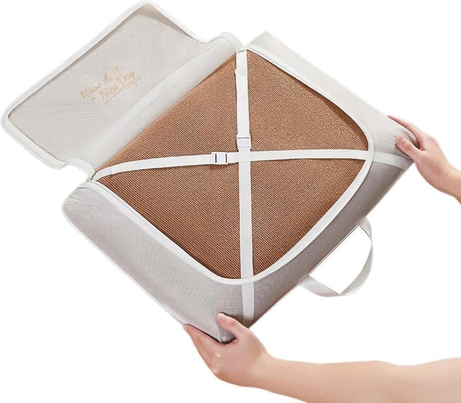 Wasmand Net Kleding Beschermer Kleding Wassen Fijnmazig Mesh 40 x 35 x 4 cm Wit