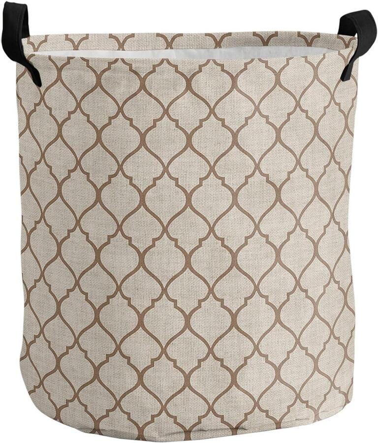 Wasmand Opbergmand Vuile Was Kleding Opbergen Waterdicht Oxford Doek 34x42 cm Bruin