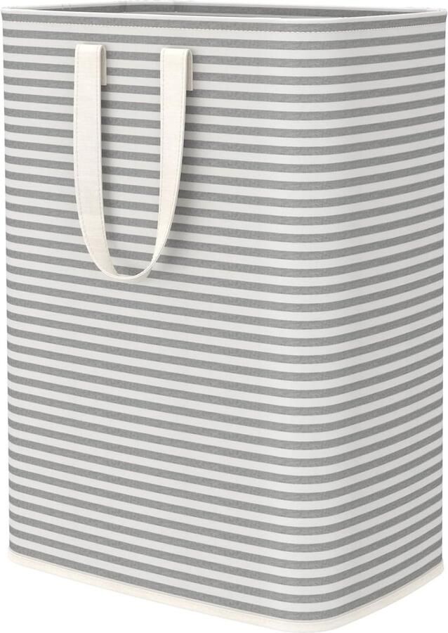 Wasmand Opvouwbaar Kledingmand Groot Vuile Kleding Opbergen Vrijstaand Ontwerp 65 Liter Grijs