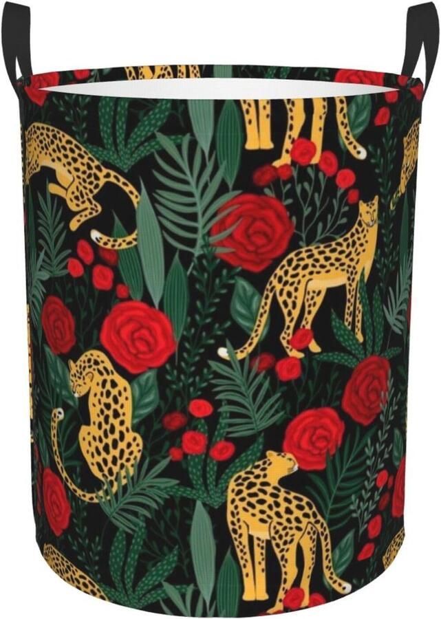 Wasmand Opvouwbaar Kledingmand Opberger Ruimte Besparen Vrijstaand Design 40 x 50 cm Zwart