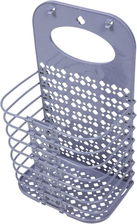 Wasmand Opvouwbare mand Kleding Opbergen Ruimtebesparend Ontwerp 52.5 cm Grijs