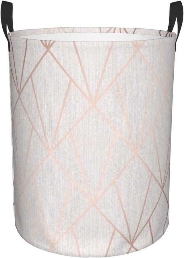 Wasmand Rond Vuile Kleding Mand Kamer Opruimen Vrijstaande Vorm Medium 40x50cm Zwart