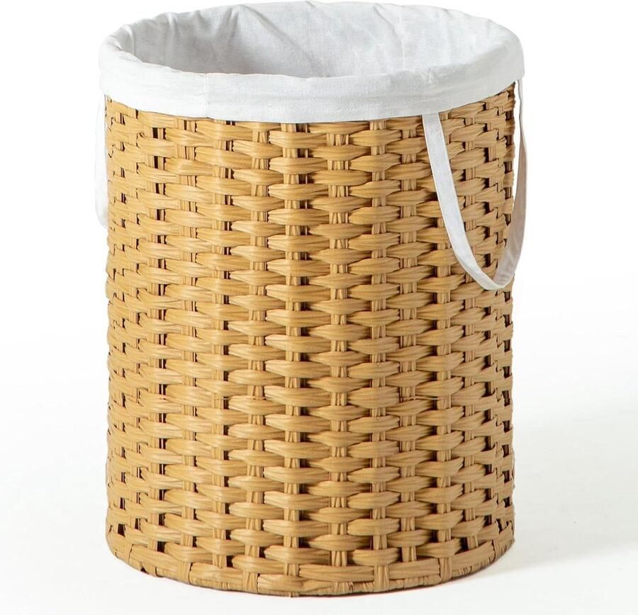 Wasmand Rotan Opbergmand Was Sorteren Handgeweven Robuust 100 Liter Natuurlijk - Foto 1