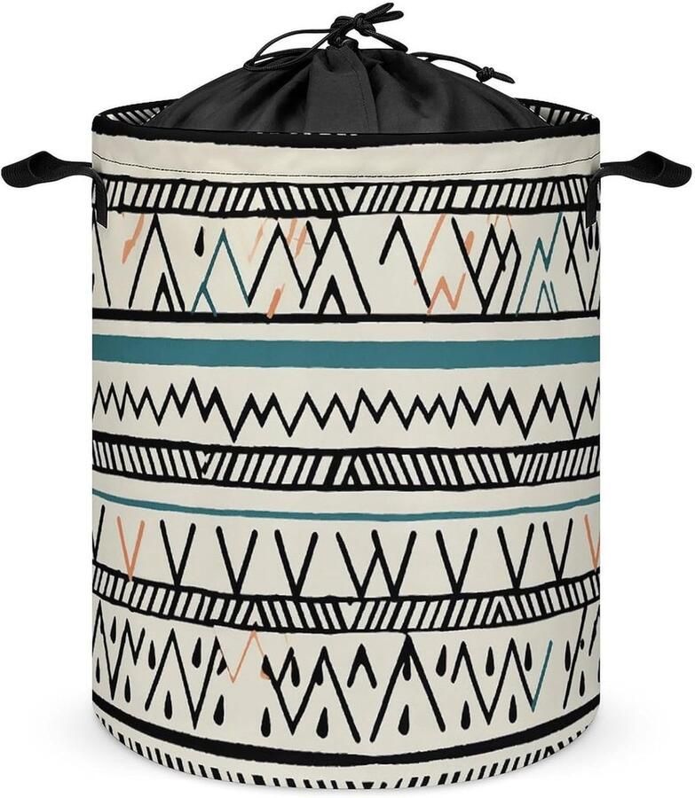 Wasmand Vuile kleding mand Kleding sorteren Opvouwbaar ontwerp Grote capaciteit Boho driehoek