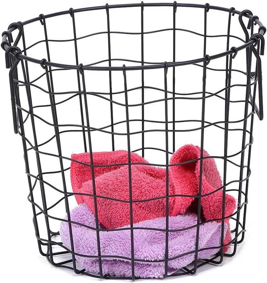 Wasmand Vuile Was Opbergmand Decoratief Ruimte Organiseren Ademend Hol Ontwerp 21.5 x 25 x 19 cm