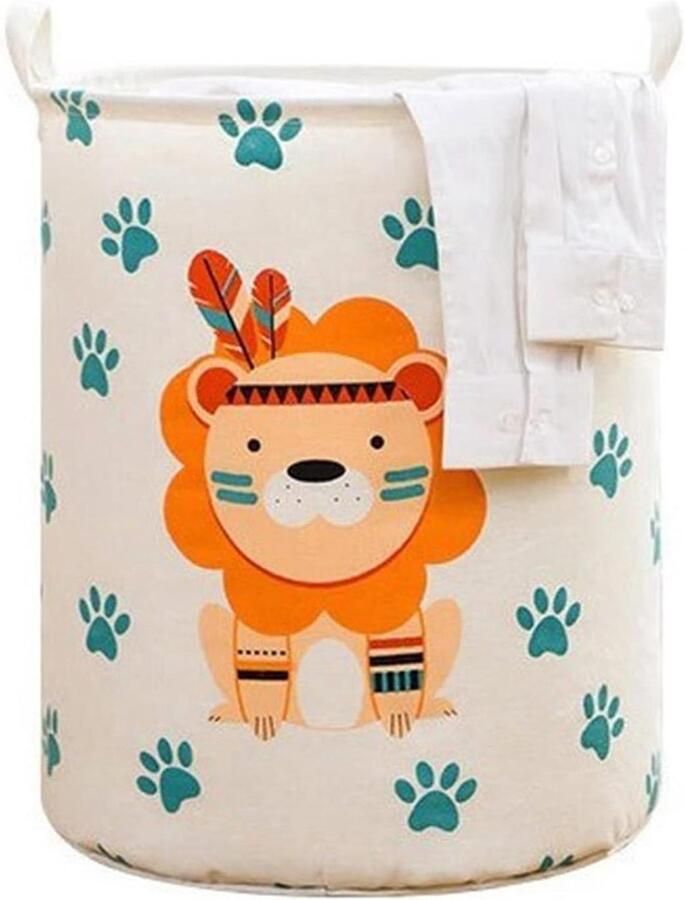 Wasmand Vuilnisbak Kleding Opbergen Waterproof Binnenlaag 100 liter Grijs