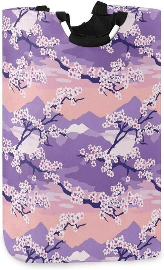 Wasmand Waszak Sorteerder Kleding Opbergen Waterdichte Oxford Stof 57.7 x 32 x 27.9 cm Lavendel