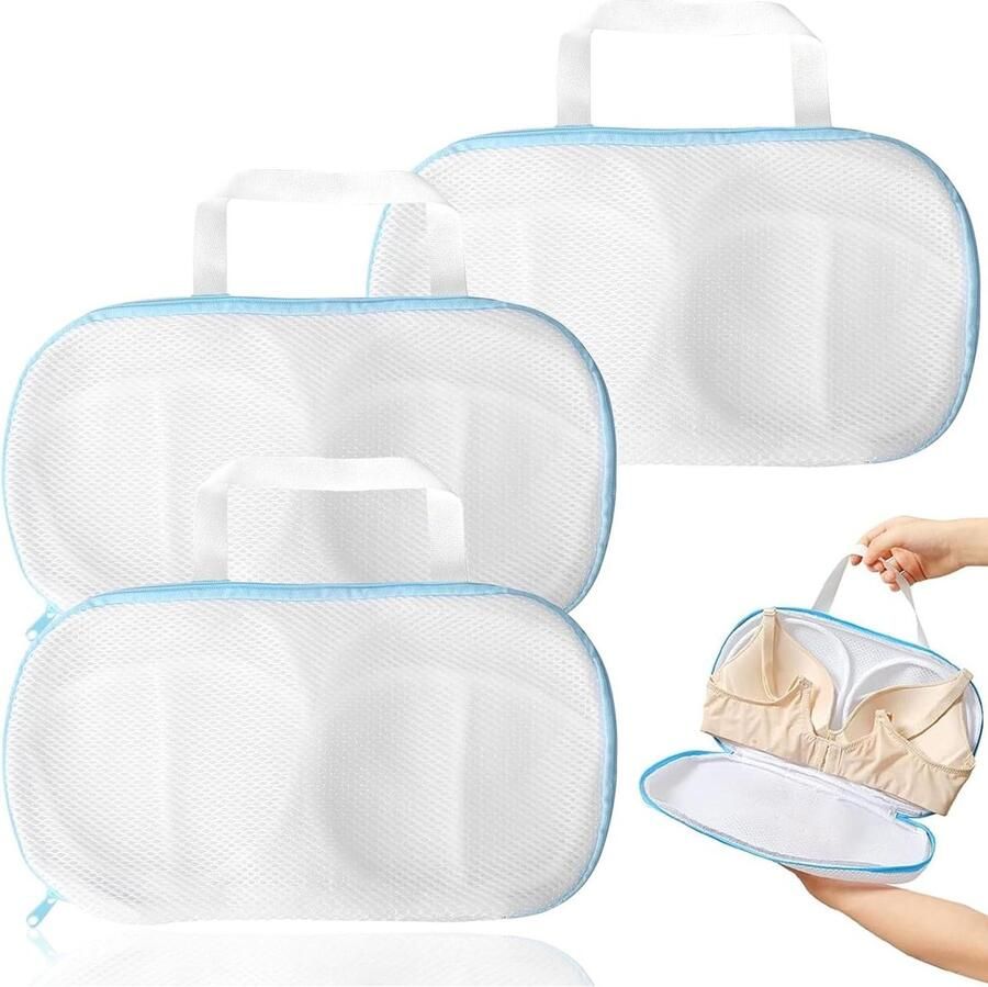 Wasnet beha 3 stuks beha waszakset beha 28 x 19 cm net voor wasmachine beha waszak voor wasmachine waszak voor wasmachine voor kleding ondergoed