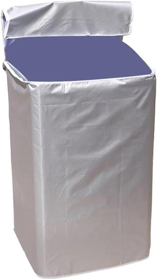 Wasringhoezen Set Wasmachine Droger Apparaat Beschermen Waterdichte Stof 53 x 55 cm Zilver