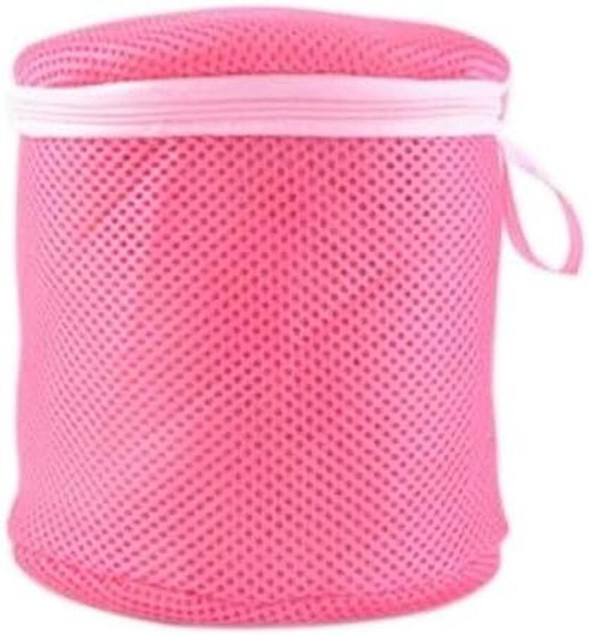 Waszak Set Wasmand Net Kleding Beschermen Sterke Rits 15x16x16cm Wit
